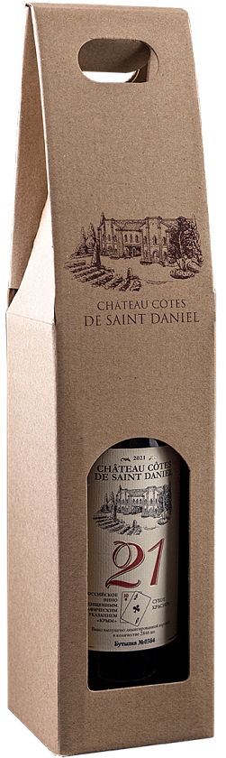 Сумка картонная на 1 бут.